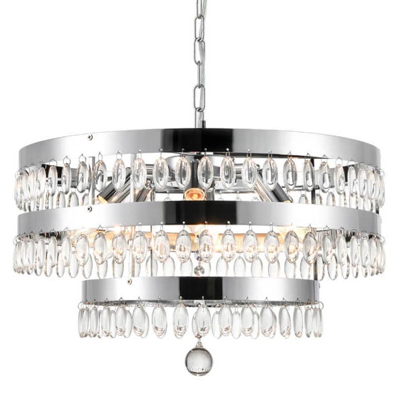 Люстра Oberon Chandelier chrome 50 Прозрачный (Transparent) Хром Люстра Oberon Chandelier chrome 50 Прозрачный (Transparent) Хром в Брянске | Loft Concept