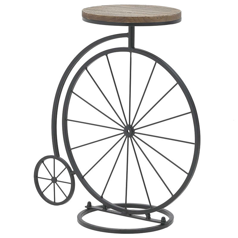 Приставной столик в виде велосипеда Penny-Farthing Side Table Черный Коричневый в Брянске | Loft Concept 
