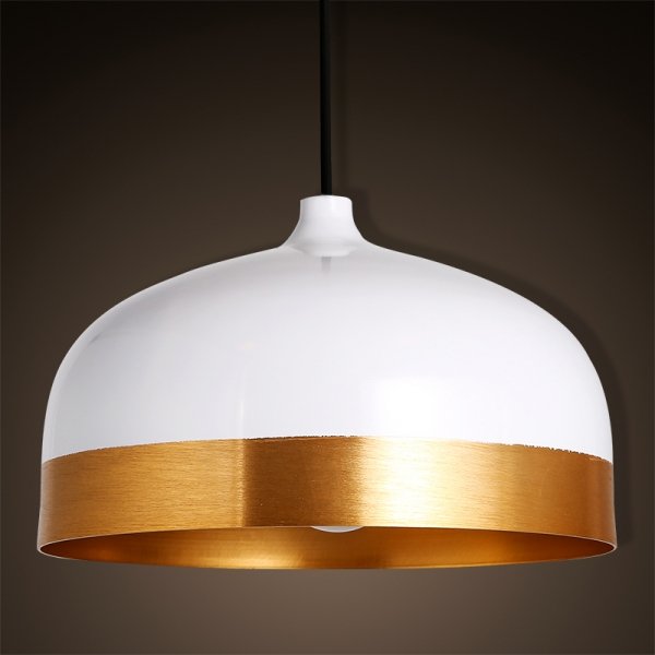 Подвесной светильник Cone Lux Pendant White Белый Глянцевое золото Подвесной светильник Cone Lux Pendant White Белый Глянцевое золото в Брянске | Loft Concept