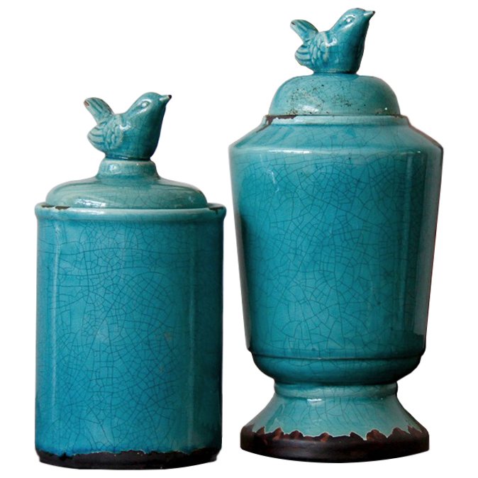 Ваза Turquoise bird Бирюзовый Ваза Turquoise bird Бирюзовый в Брянске | Loft Concept
