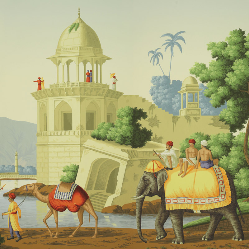 Обои ручная роспись Early Views of India Eden on scenic paper Обои ручная роспись Early Views of India Eden on scenic paper в Брянске | Loft Concept
