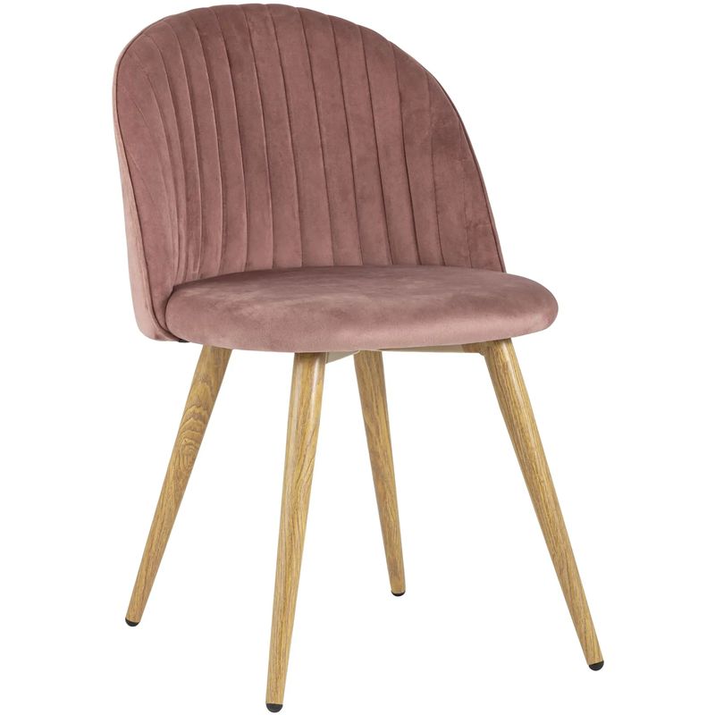 Стул Miruna Chair Пыльно-Розовый Велюр Розовый пастельный Древесина Стул Miruna Chair Пыльно-Розовый Велюр Розовый пастельный Древесина в Брянске | Loft Concept
