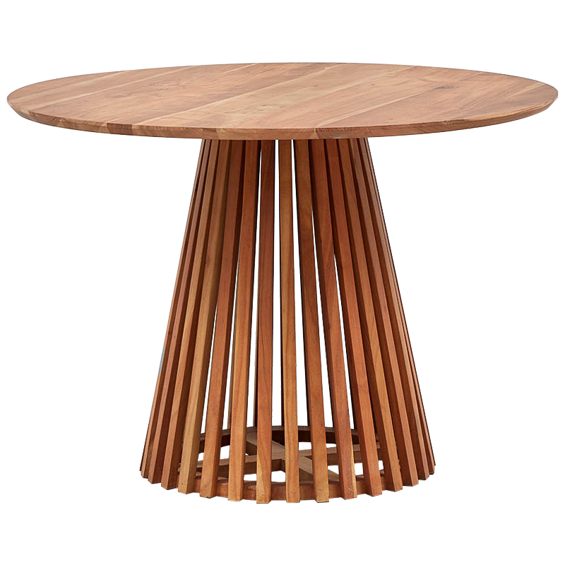 Обеденный круглый стол Seamus Wood Dining Table Коричневый Обеденный круглый стол Seamus Wood Dining Table Коричневый в Брянске | Loft Concept