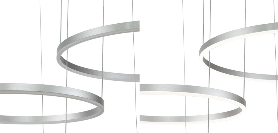 Подвесной светильник Neo Circles Triple Silver Подвесной светильник Neo Circles Triple Silver - Loft-Concept в Брянске