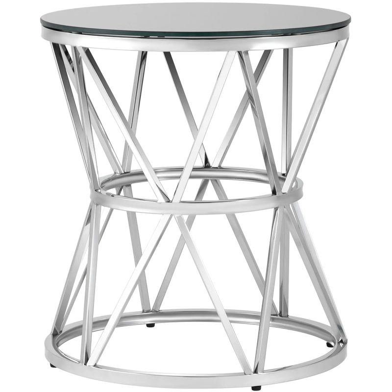 Стол приставной Beranger Collection Silver Серебряный Черный Стол приставной Beranger Collection Silver Серебряный Черный в Брянске | Loft Concept