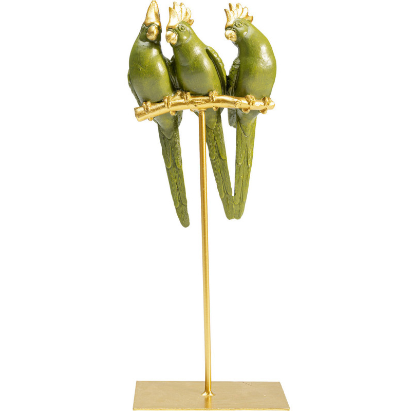 Статуэтка Three Green Parrots Зеленый в Брянске | Loft Concept 