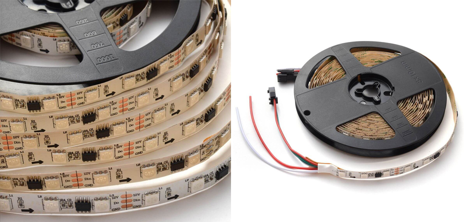 Комплект цифровой светодиодной ленты 14,4W/m 60Led/m 5050SMD разноцветная 5M Комплект цифровой светодиодной ленты 14,4W/m 60Led/m 5050SMD разноцветная 5M - Loft-Concept в Брянске
