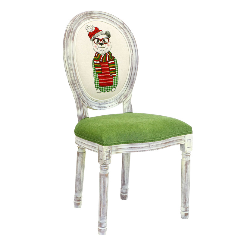 Стул French chair Polar Bear Белый Зеленый в Брянске | Loft Concept 