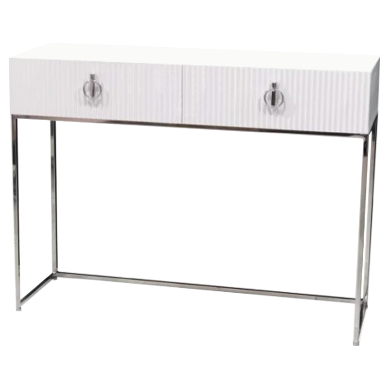 Консоль Romero Console Белый Хром Консоль Romero Console Белый Хром в Брянске | Loft Concept
