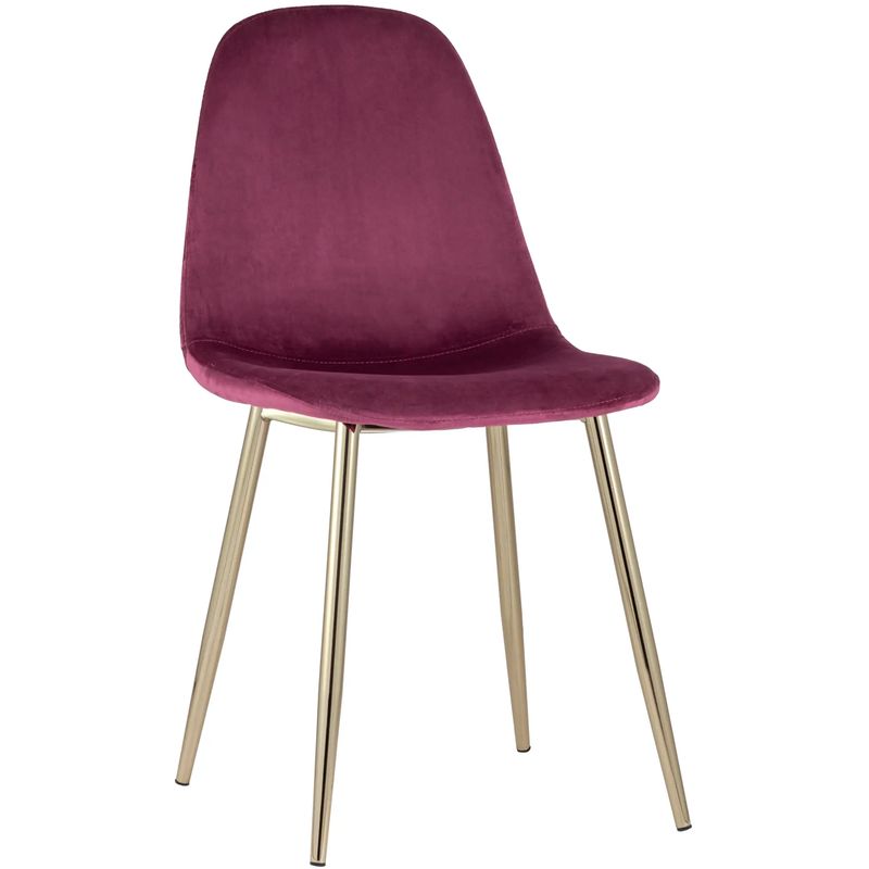 Стул Archie Chair Велюр Фуксия Золотые ножки Фуксия Золотой Стул Archie Chair Велюр Фуксия Золотые ножки Фуксия Золотой в Брянске | Loft Concept