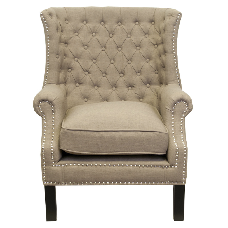 Кресло Charlie Armchair brown flax Светло-коричневый Кресло Charlie Armchair brown flax Светло-коричневый в Брянске | Loft Concept