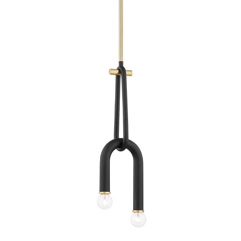 Светильник Paulson floppy pendant gold Черный Золотой Светильник Paulson floppy pendant gold Черный Золотой в Брянске | Loft Concept