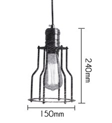 Подвесной светильник Loft Industrial Cage Filament Pendant Подвесной светильник Loft Industrial Cage Filament Pendant в Брянске