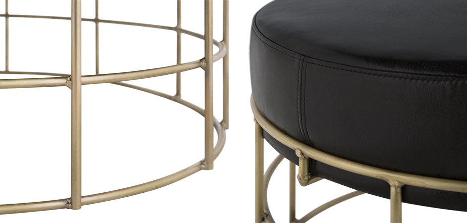 Пуф Cage Rods Gold 80 Пуф Cage Rods Gold 80 - Loft-Concept в Брянске