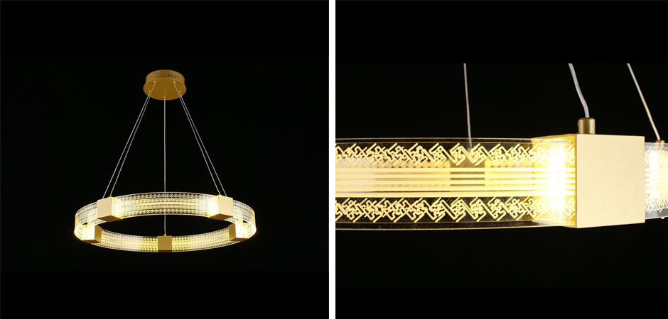 Подвесной Светильник Кольцо Ring Horizontal Ornament Meander 1 - Loft-Concept в Брянске