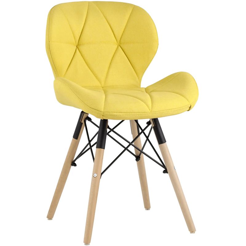 Стул Jeroen Chair Рогожка Желтый Цвет Желтый Древесина Черный Стул Jeroen Chair Рогожка Желтый Цвет Желтый Древесина Черный в Брянске | Loft Concept