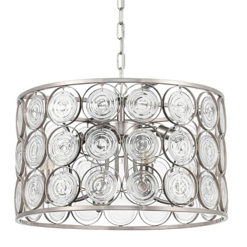 Люстра Edalina Chandelier nickel satin 50 Прозрачный (Transparent) Никель Сатин Люстра Edalina Chandelier nickel satin 50 Прозрачный (Transparent) Никель Сатин в Брянске | Loft Concept
