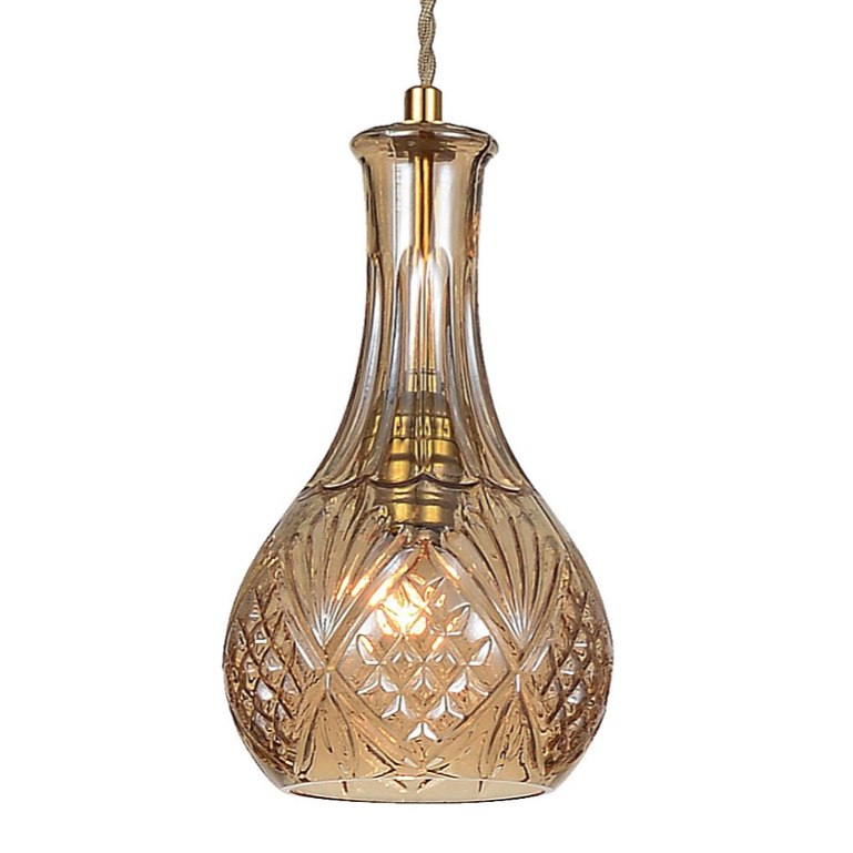 Подвесной светильник lee broom DECANTERLIGHT pendant III Amber Золотой Янтарь (Amber) Подвесной светильник lee broom DECANTERLIGHT pendant III Amber Золотой Янтарь (Amber) в Брянске | Loft Concept