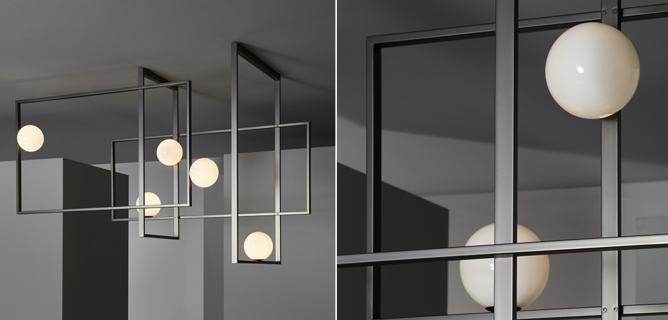 Люстра Mondrian Glass Venicem Ceiling Lamp graphite Люстра Mondrian Glass Venicem Ceiling Lamp graphite - Loft-Concept в Брянске