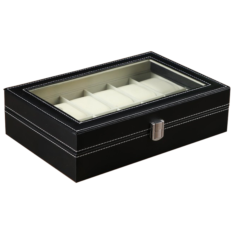 Шкатулка для часов Edgar Watch Box Черный Бежевый Шкатулка для часов Edgar Watch Box Черный Бежевый в Брянске | Loft Concept