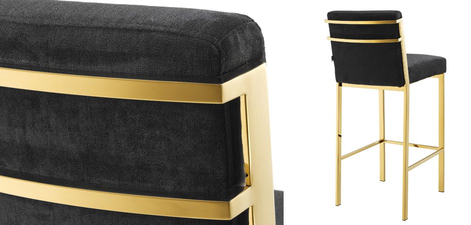 Барный стул Eichholtz Bar Stool Scott Gold Барный стул Eichholtz Bar Stool Scott Gold - Loft-Concept в Брянске