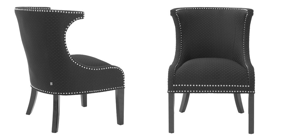 Кресло Eichholtz Chair Elson black - фото №1