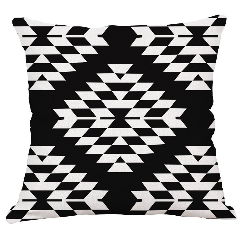 Декоративная подушка Black and White Pattern #3 Черно-белый Декоративная подушка Black and White Pattern #3 Черно-белый в Брянске | Loft Concept