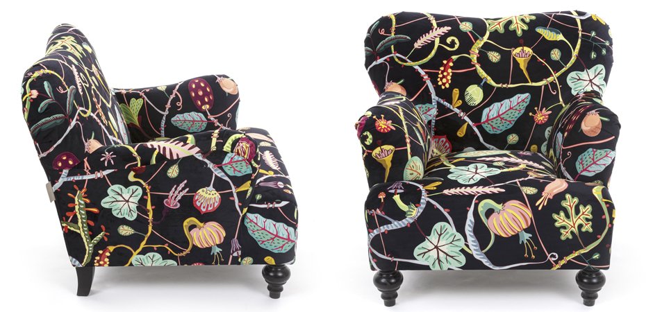 Кресло Seletti Armchair Botanical diva black Кресло Seletti Armchair Botanical diva black - Loft-Concept в Брянске