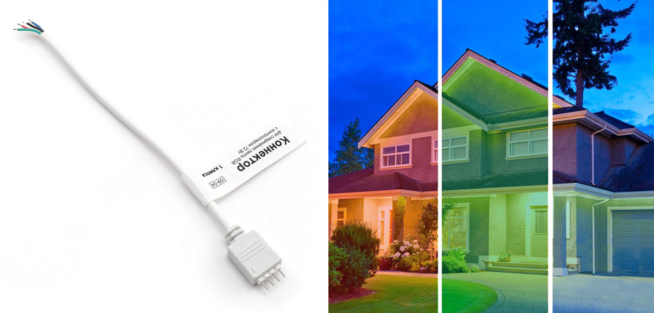 Комплект светодиодной влагозащищенной ленты 7,2W/m 30LED/m 3528SMD разноцветный 5M Комплект светодиодной влагозащищенной ленты 7,2W/m 30LED/m 3528SMD разноцветный 5M - Loft-Concept в Брянске
