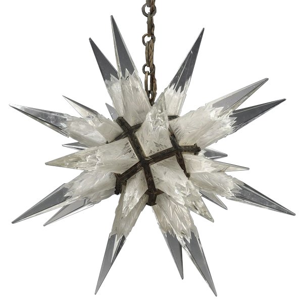 C. J. Weinstein Rock Сrystal Star Chandelier Темная бронза винтаж Прозрачный (Transparent) C. J. Weinstein Rock Сrystal Star Chandelier Темная бронза винтаж Прозрачный (Transparent) в Брянске | Loft Concept