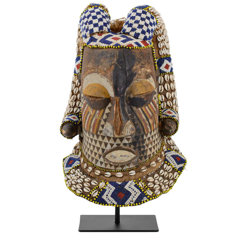 Маска Mask with Horns Коричневый Мульти Черный Маска Mask with Horns Коричневый Мульти Черный в Брянске | Loft Concept
