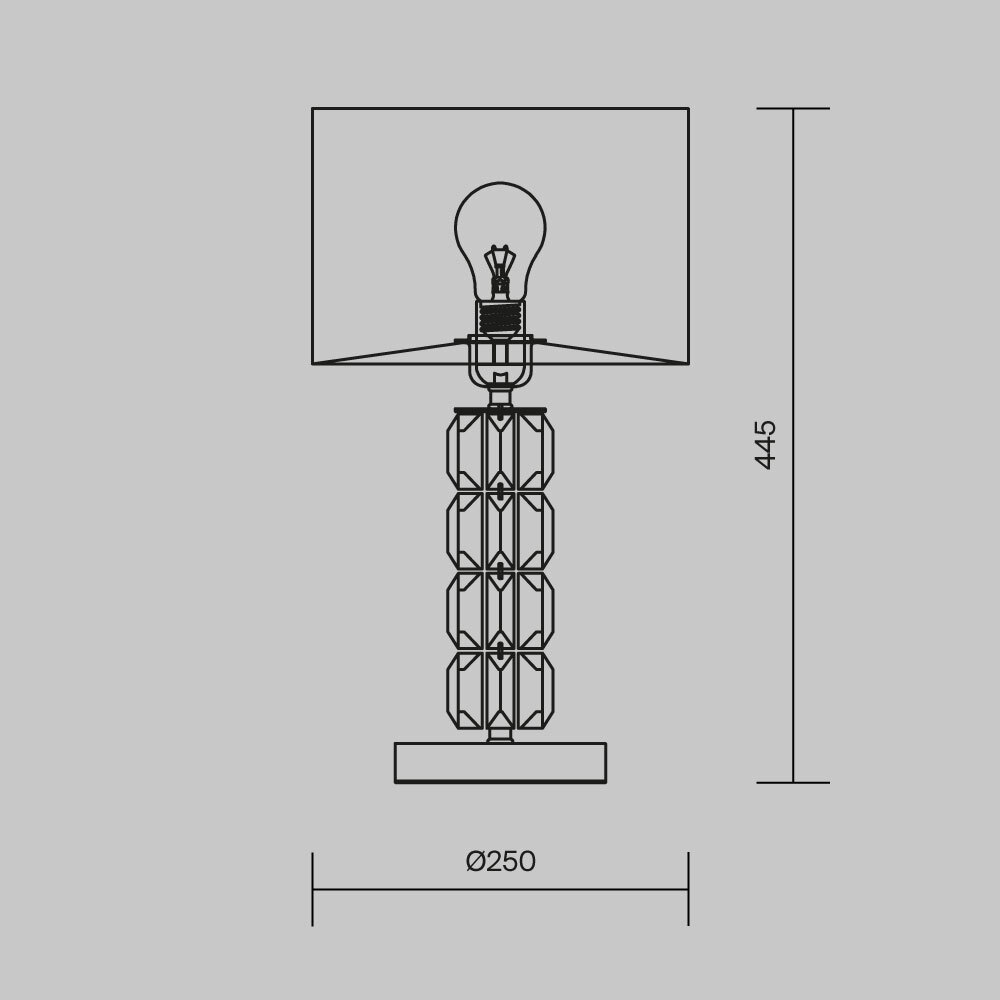 Настольная лампа Cut Stone Base в Брянске