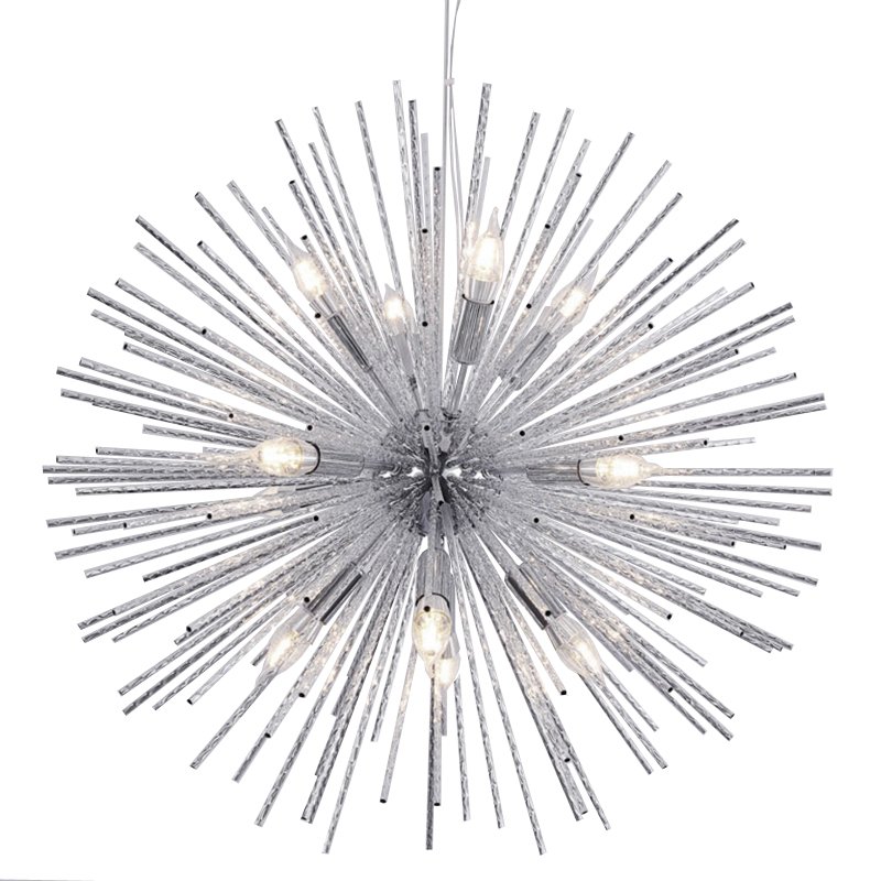 Люстра Sputnik Silver Chandelier Серебряный Люстра Sputnik Silver Chandelier Серебряный в Брянске | Loft Concept