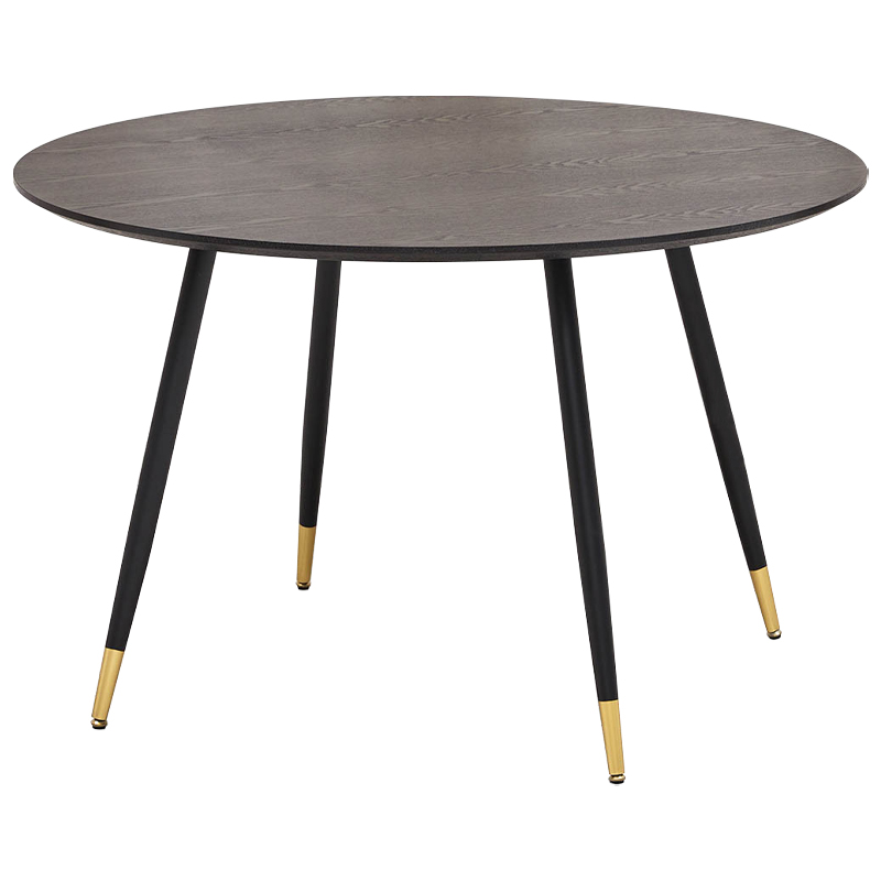 Круглый обеденный стол Mateo Round Dinner Table Коричневый Латунь Круглый обеденный стол Mateo Round Dinner Table Коричневый Латунь в Брянске | Loft Concept