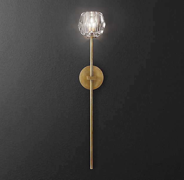 Бра RH Boule de Cristal Long Sconce Brass Латунь Бра RH Boule de Cristal Long Sconce Brass Латунь в Брянске | Loft Concept