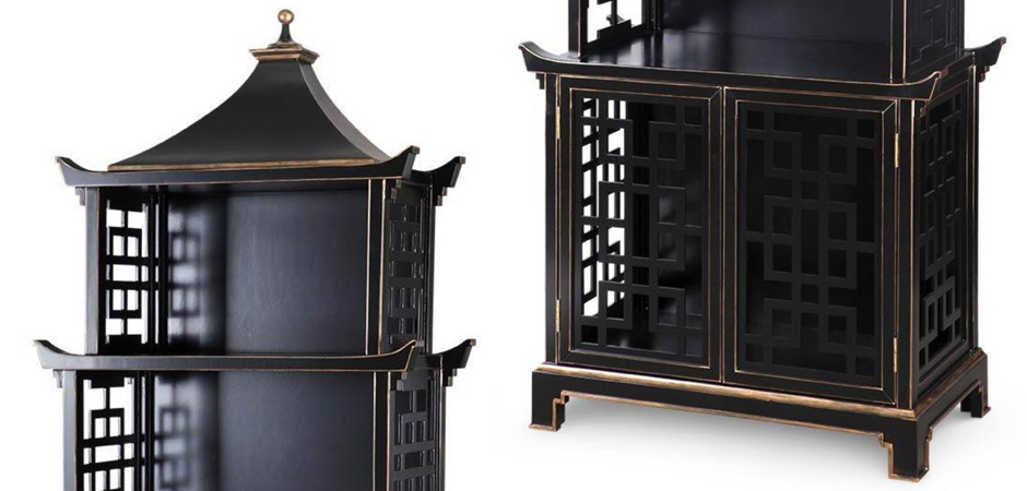 Стеллаж Черная Пагода Bungalow 5 Pagoda Black Wood Стеллаж Черная Пагода Bungalow 5 Pagoda Black Wood - Loft-Concept в Брянске