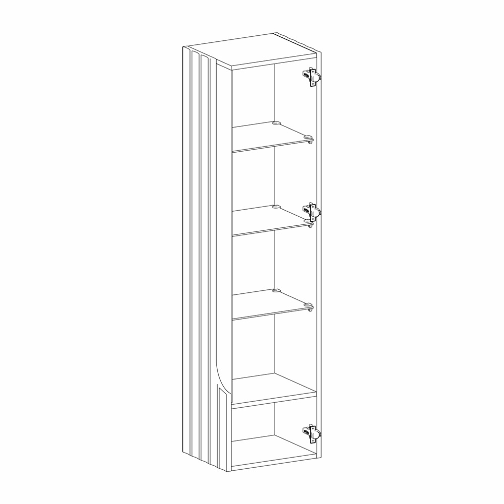 Витрина навесная Expanses of Beauty правое открывание в Брянске