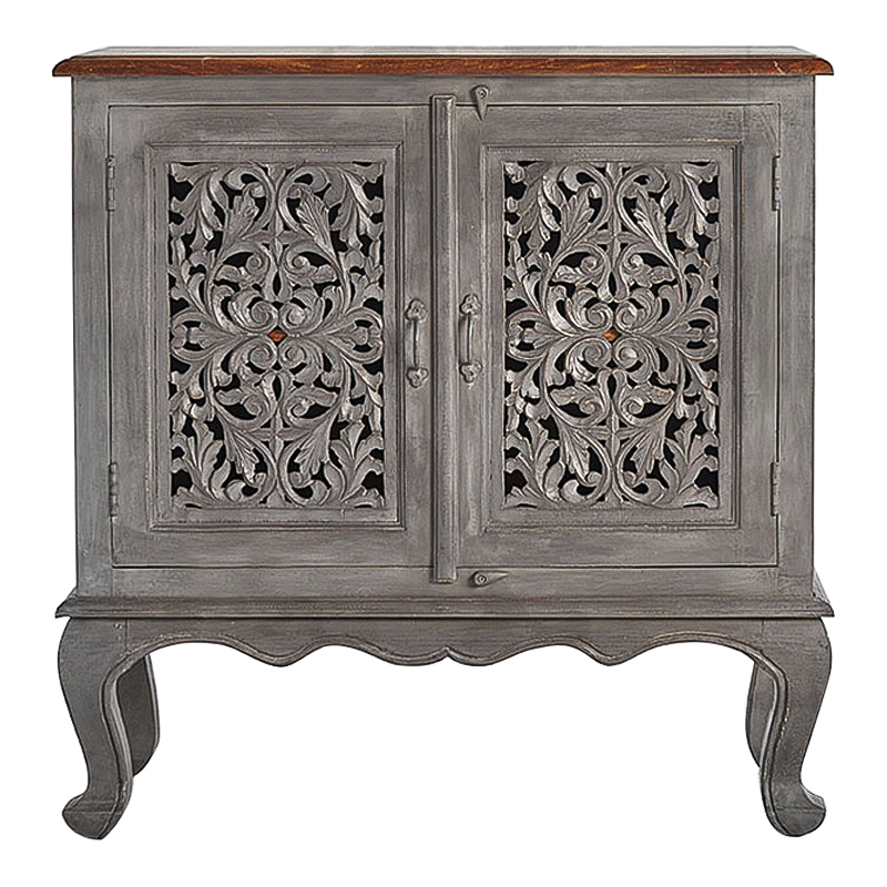 Комод Indian Antique White Furniture Chest of Drawers Agni серый Серый Комод Indian Antique White Furniture Chest of Drawers Agni серый Серый в Брянске | Loft Concept