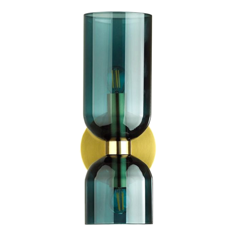Бра Articolo Double Cup Синее Золотой Синий Бра Articolo Double Cup Синее Золотой Синий в Брянске | Loft Concept
