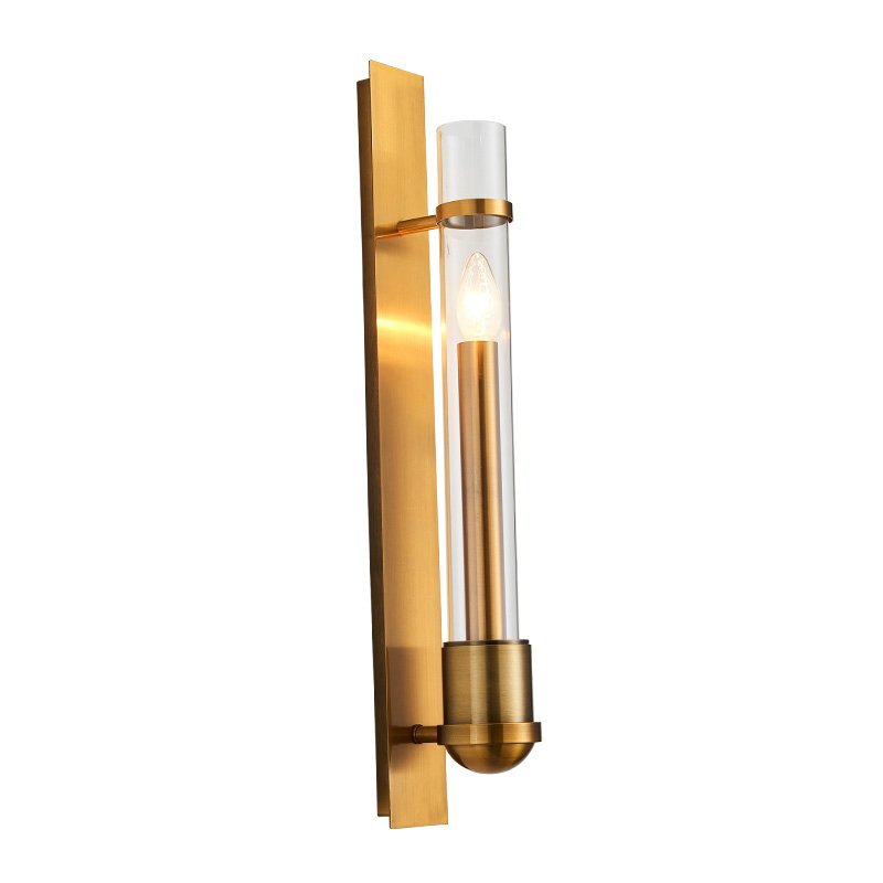 Бра Glass tube Gavanna Wall Lamp Золотой Бра Glass tube Gavanna Wall Lamp Золотой в Брянске | Loft Concept