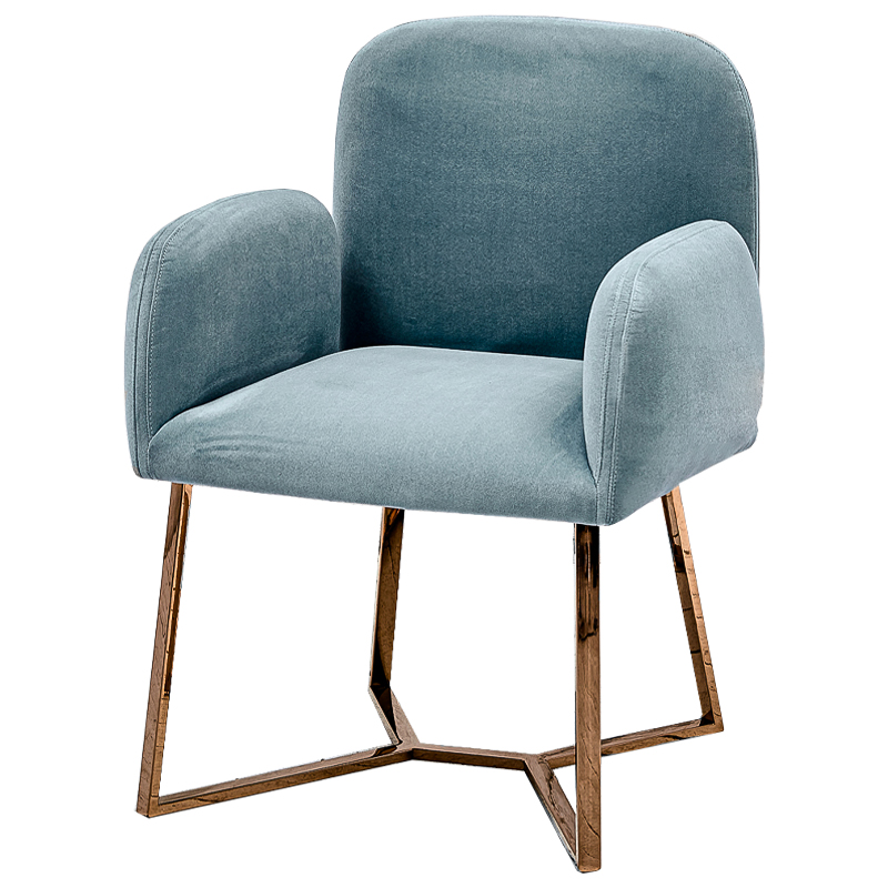 Стул Clifford Stool Pastel Blue Голубой пастельный Розовое золото Стул Clifford Stool Pastel Blue Голубой пастельный Розовое золото в Брянске | Loft Concept