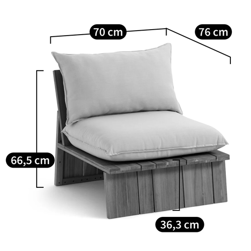 Уличное кресло из массива акации Trivett Wooden Chair в Брянске