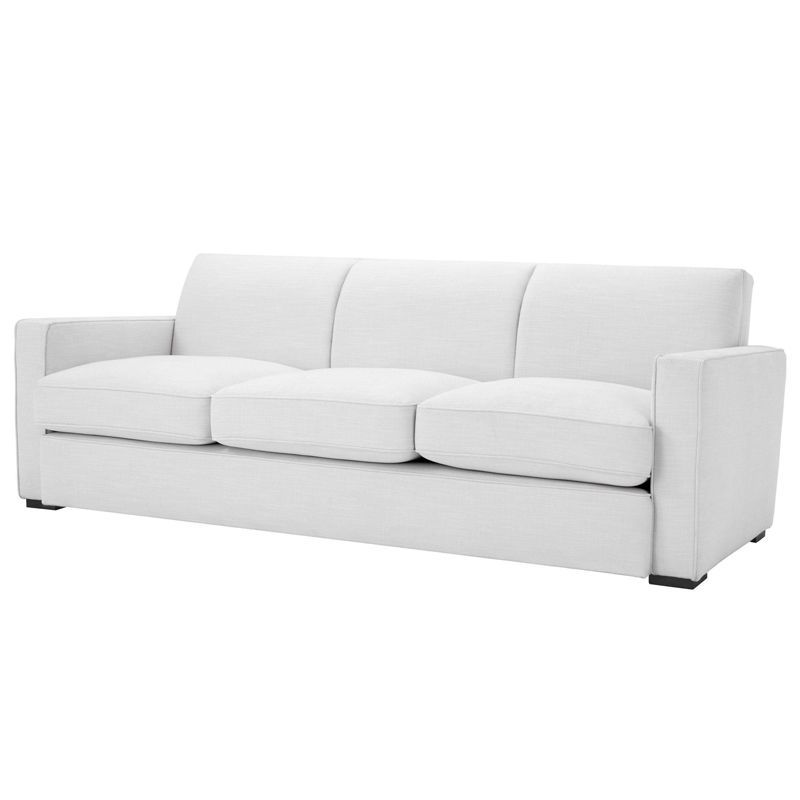 Диван Eichholtz Sofa Edmond white Белый Черный Диван Eichholtz Sofa Edmond white Белый Черный в Брянске | Loft Concept