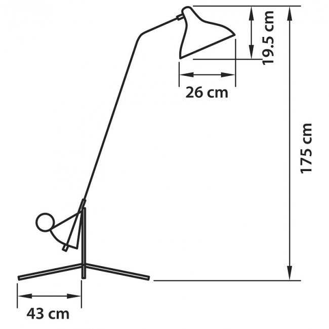 Торшер Lampara Tripod Floor Lamp Торшер Lampara Tripod Floor Lamp в Брянске
