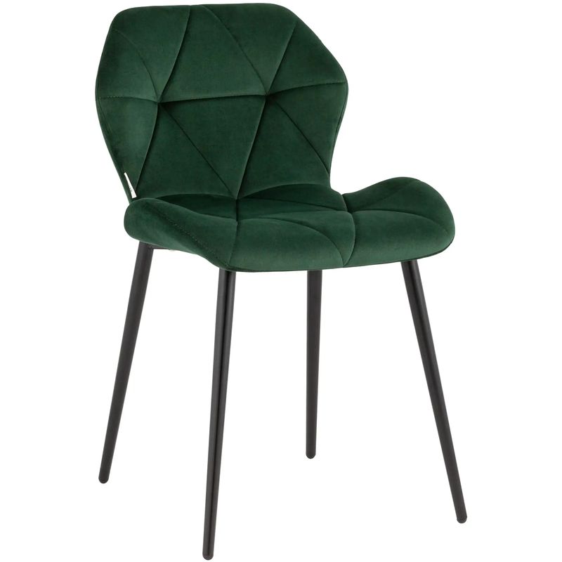 Стул Jeroen Chair II Зеленый Велюр Зеленый Черный Стул Jeroen Chair II Зеленый Велюр Зеленый Черный в Брянске | Loft Concept
