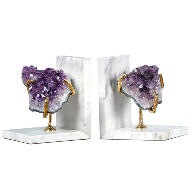 Держатель для книг Precious Stone Book keeper Белый Violet Dusk ( фиолетовый сумрак ) в Брянске | Loft Concept 