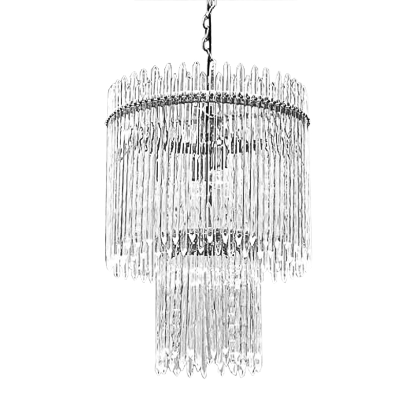 Люстра Icicles Chandeliers Хром Прозрачный Люстра Icicles Chandeliers Хром Прозрачный в Брянске | Loft Concept