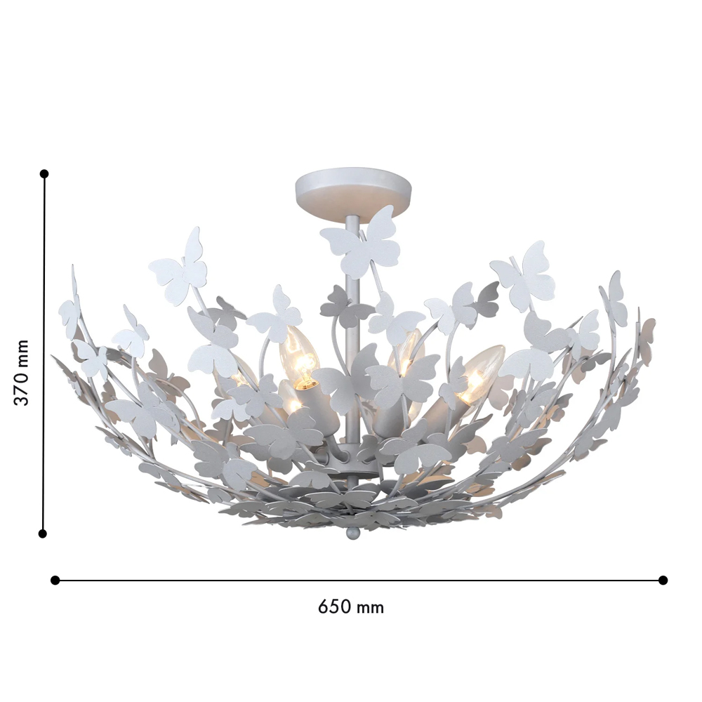 Потолочный светильник с абажуром оформленным в виде стаи бабочек Eternal Butterflies в Брянске