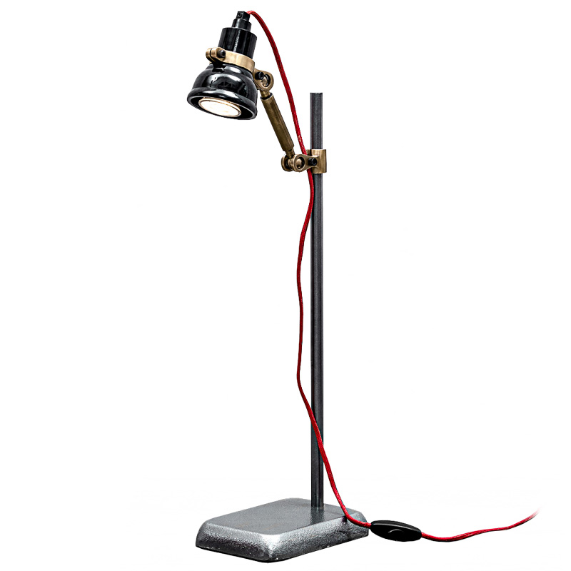 Настольная лампа Celsi Loft Table lamp Серый Латунь в Брянске | Loft Concept 