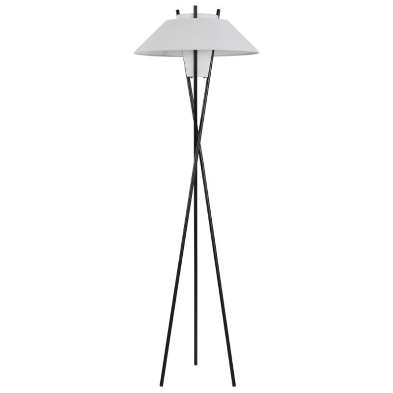 Торшер Chaney Floor Lamp Белый Черный Торшер Chaney Floor Lamp Белый Черный в Брянске | Loft Concept